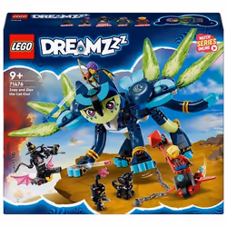 LEGO DREAMZzz 71476 Zoey e Zian, il Gatto-Gufo, Set con Animali Giocattolo per Bambini da 9 Anni co