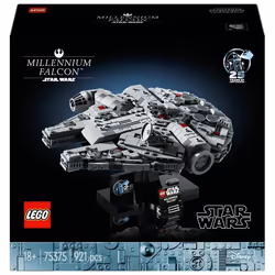 LEGO Star Wars 75375 Millennium Falcon, Modellino da Costruire di Astronave per Adulti, Idee Regalo 1 St