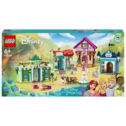 LEGO Disney Princess 43246 l'Avventura al Mercato Principesse Disney, Giochi Bambini 6+, Citta' da 1 St
