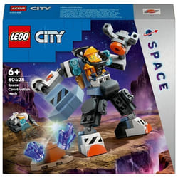 LEGO City 60428 Mech di Costruzione Spaziale, Giochi per Bambini 6+ Anni, Tuta Snodabile con Min 1 St