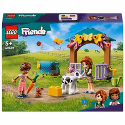 LEGO Friends 42607 Stalla del Vitellino di Autumn, Giochi per Bambini di 5+ Anni con Animali Giocat
