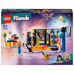 LEGO Friends 42610 Karaoke Party, Giochi Musicali per Bambini di 6+ Anni con Palco Girevole e 2 Min