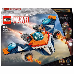 LEGO Marvel 76278 Warbird di Rocket vs. Ronan, Astronave Giocattolo per Bambini di 8+ Anni, Regalo