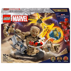 LEGO Marvel 76280 Spider-Man vs. Uomo Sabbia: Battaglia Finale con Minifigure dei Cattivi, Gioco pe