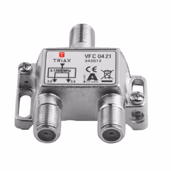 Triax 343012, Splitter per cavo, 75 Ω, 5 - 1218 MHz, Metallico, Femmina, 1 pz