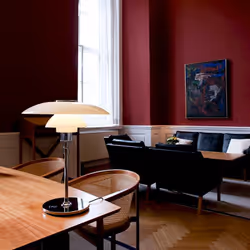 Louis Poulsen PH 4½-3½ GLASS TABLE 100W E27 CL II# lampada da tavolo Cromo
