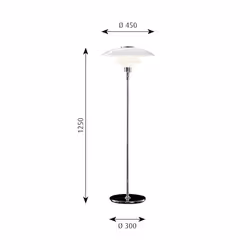 Louis Poulsen PH 4½-3½ FLOOR 100W INC, CL II# illuminazione da soffitto