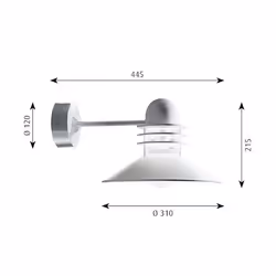Louis Poulsen NYH WALL 100W A55 COPPER CLI