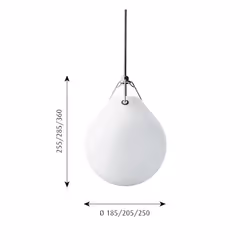 Louis Poulsen MOSER PENDANT 185 40W E27 OPAL Cl.II illuminazione da soffitto