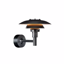 Louis Poulsen PH 3-2½ WALL 60W INC BLACK, Nero