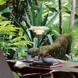 Louis Poulsen PH 3-2 TABLE GLASS 40W BLACK PVD lampada da tavolo Nero