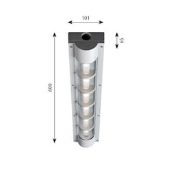 Louis Poulsen AL 600 WARM WHT LED-LO CLII illuminazione da soffitto