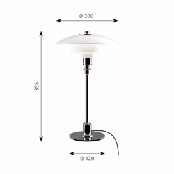 Louis Poulsen PH 2-1 TABLE 33W QT G9 BLK PVD GLASS II, Nero, 1,48 kg