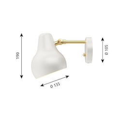 Louis Poulsen VL38 WALL LED 27K BLK V2