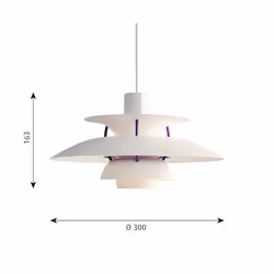 Louis Poulsen PH 5 MINI E14 CLASSIC WHT illuminazione da soffitto