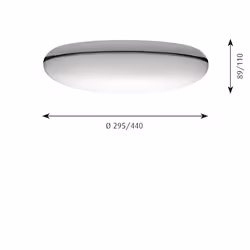 Louis Poulsen SILVERBACK 440 CEIL/WALL LED-DA 3K90, Bianco