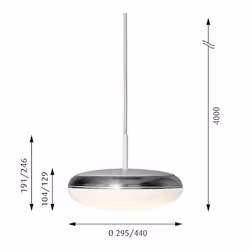 Louis Poulsen SILVERBACK 440 SUSP LED-DA 3K90 illuminazione da soffitto