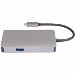 Microconnect USB3.1CCOM14 replicatore di porte e docking station per laptop Cablato USB 3.2 Gen 1 (3.1 Gen 1) Type-C Grigio - Vista aggiuntiva 2