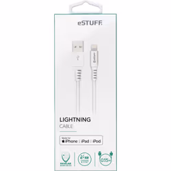 eSTUFF ES601004 cavo Lightning 0,15 m Bianco