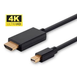 Microconnect MDPHDMI3B-4K cavo e adattatore video 3 m Mini DisplayPort HDMI tipo A (Standard) Nero