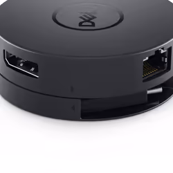 DELL DA300 Cablato USB 3.2 Gen 2 (3.1 Gen 2) Type-C Nero - Vista aggiuntiva 5