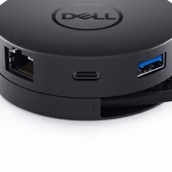 DELL DA300 Cablato USB 3.2 Gen 2 (3.1 Gen 2) Type-C Nero - Vista aggiuntiva 6
