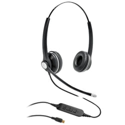 eSTUFF GLB240450 cuffia e auricolare Cablato A Padiglione Ufficio USB tipo-C Bluetooth Nero