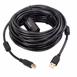 Microconnect USBAB20B-ACTIVE, 20 m, USB A, USB B, USB 2.0, 0,48 Gbit/s, Nero
