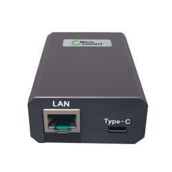 Microconnect POEINJ-25W-USBC, Gigabit Ethernet, 1000 Mbit/s, IEEE 802.3, Cat5, Nero, 100 m