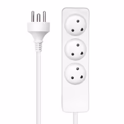 Microconnect MC-GRU0350DK prolunghe e multiple 5 m 3 presa(e) AC Interno Bianco