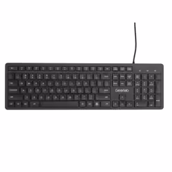 eSTUFF GLB211202, Full-size (100%), Cablato, USB, Interruttore a chiave a membrana, QWERTY, Nero