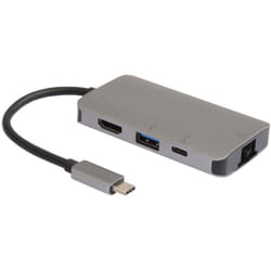 Microconnect USB3.1CCOM16 replicatore di porte e docking station per laptop Cablato USB 3.2 Gen 1 (3.1 Gen 1) Type-C Grigio