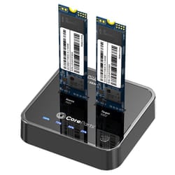 CoreParts MS-CLONER-NVME docking station per unità di archiviazione USB 3.2 Gen 2 (3.1 Gen 2) Type-C Nero
