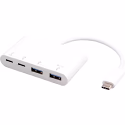 eSTUFF ES625002 hub di interfaccia USB 3.2 Gen 1 (3.1 Gen 1) Type-C 10000 Mbit/s Bianco