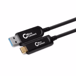 Microconnect MC-USB3.2CA15OP, 15 m, USB A, USB C, USB 3.2 Gen 2 (3.1 Gen 2), 10 Gbit/s, Nero