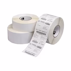 Zebra 3010837-T, Bianco, Etichetta per stampante autoadesiva, Carta, Trasferimento termico, Permanente, Universale