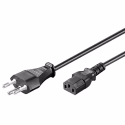 Microconnect PE160418, 1,8 m, Spina di alimentazione di tipo J, Accoppiatore C13, 250 V, 10 A