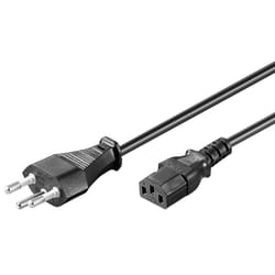 Microconnect PE160418 cavo di alimentazione Nero 1,8 m Spina di alimentazione di tipo J Accoppiatore C13