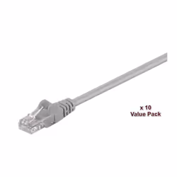 Microconnect V-UTP501VP, 1 m, Cat5e, U/UTP (UTP), Grigio