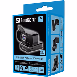 Sandberg 134-15 webcam 2 MP 1920 x 1080 Pixel USB 2.0 Nero - Vista aggiuntiva 4