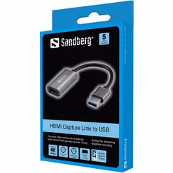 Sandberg 134-19 adattatore grafico USB Grigio