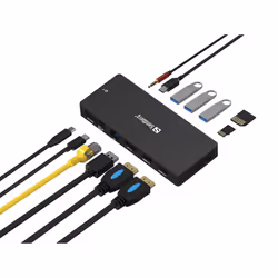 Sandberg 136-61 replicatore di porte e docking station per laptop Cablato USB 3.2 Gen 1 (3.1 Gen 1) Type-C Grigio