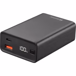 Sandberg Travel Powerbank 20000 PD65W, 20000 mAh, Ioni di Litio, Power Delivery, Nero