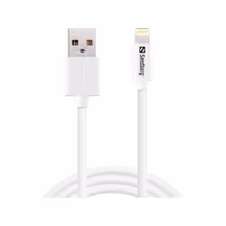 Sandberg USB>Lightning MFI 1m White, 1 m, Lightning, USB A, Bianco, Dritto, Dritto