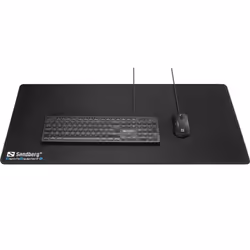 Sandberg Gamer Desk Pad XXXL, Nero, Monocromatico, Tappetino per mouse per gioco da computer
