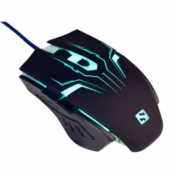 Sandberg Eliminator Mouse, Mano destra, USB tipo A, 2400 DPI, Nero