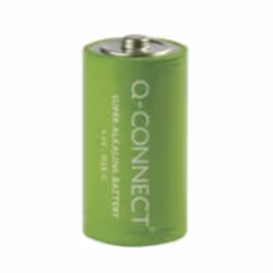 Q-CONNECT 2 x C, Batteria monouso, C, Alcalino, 2 pz, Verde, Cilindrico