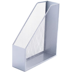 Liderpapel - Portariviste in metallo q-connect griglia gxa29 grigio 87x295x250 mm