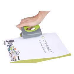 Q-CONNECT KF00995 perforatore e accessori 20 fogli Verde, Grigio