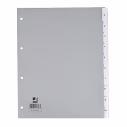Q-CONNECT KF01853, Grigio, Polipropilene (PP), A4, Germania